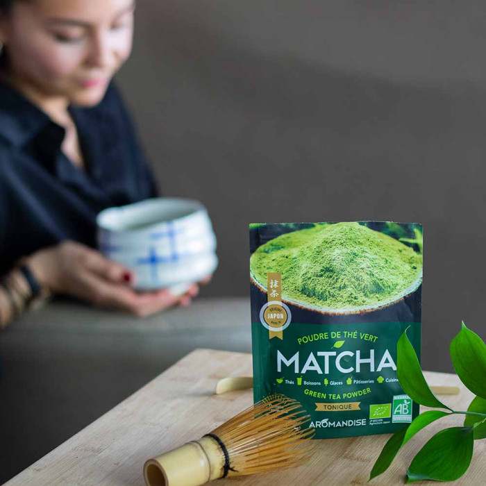 Poudre De Th Vert Matcha De Uji Th S Bio Japonais Aromandise