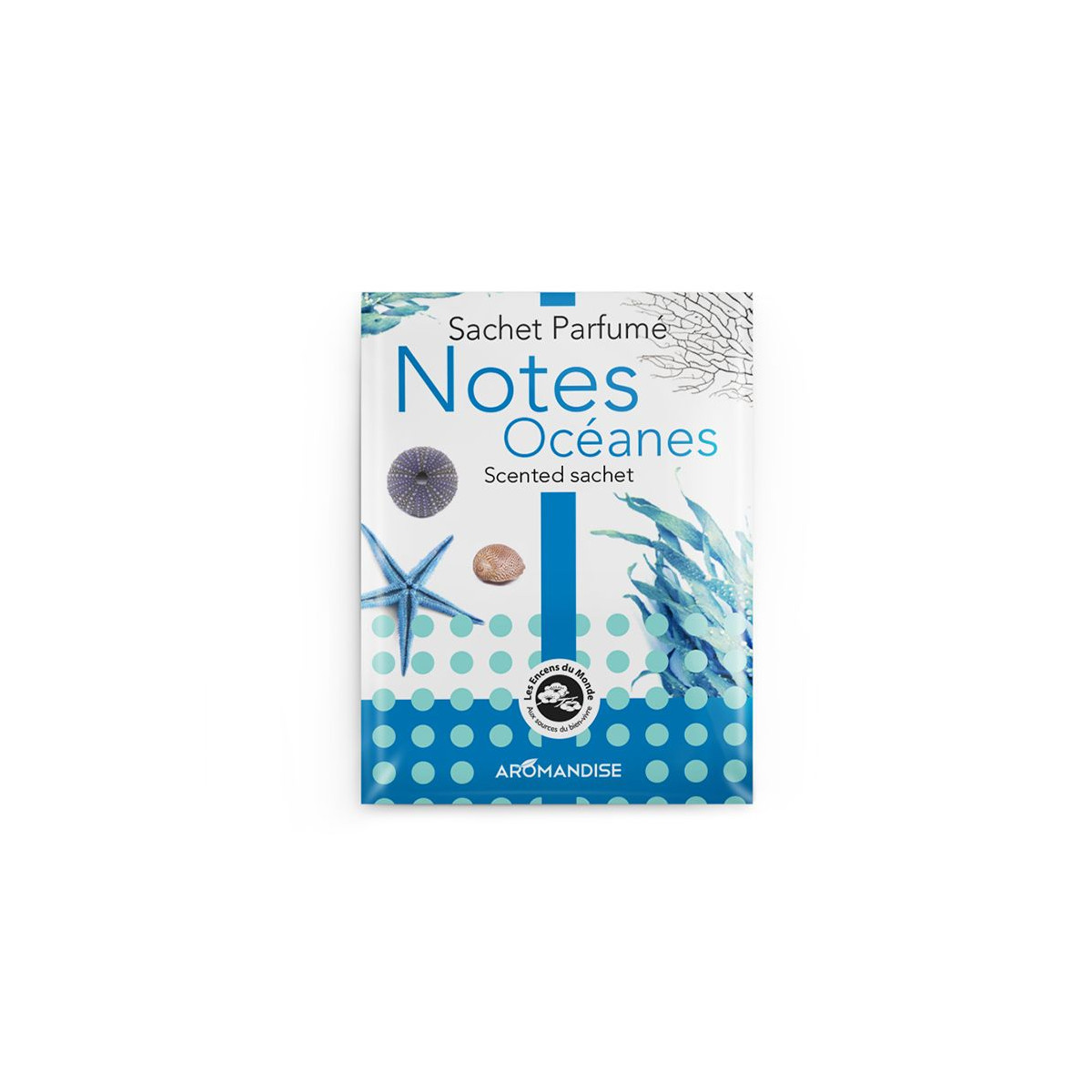 Sachet parfumé - Notes océanes - Aromandise - packaging