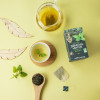 Thé vert Sencha et menthe en infusettes - ambiance - AROMANDISE