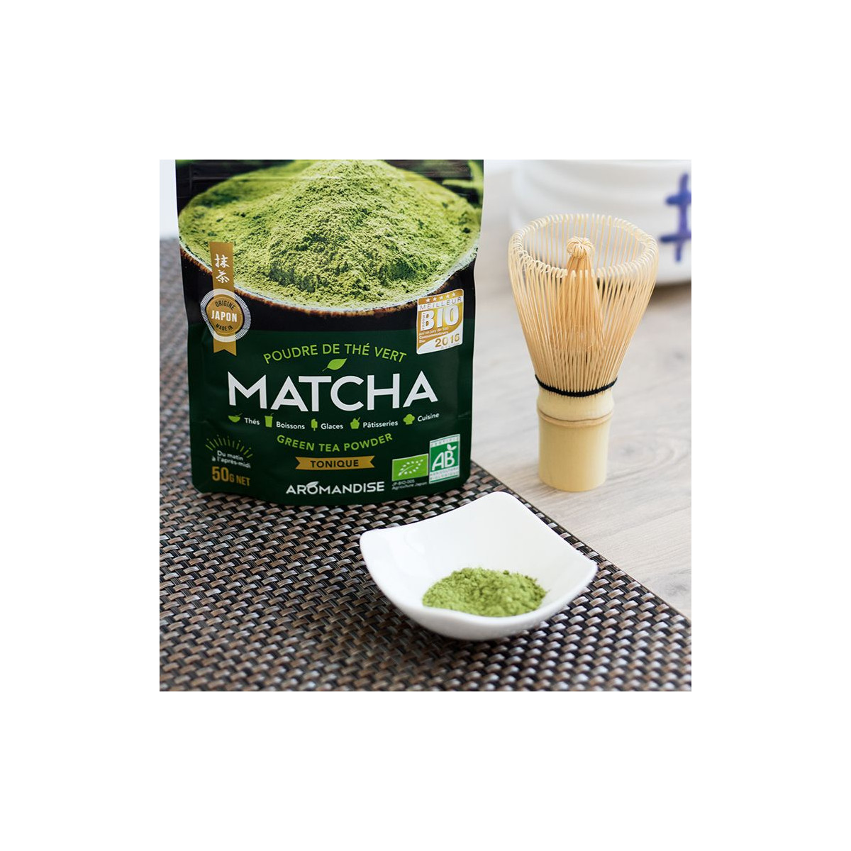 Matcha thé en poudre bio 100% sac 100 gr | Sebala Fruits N°1 en Algérie  ,vente de fruits exotique et hors saison 