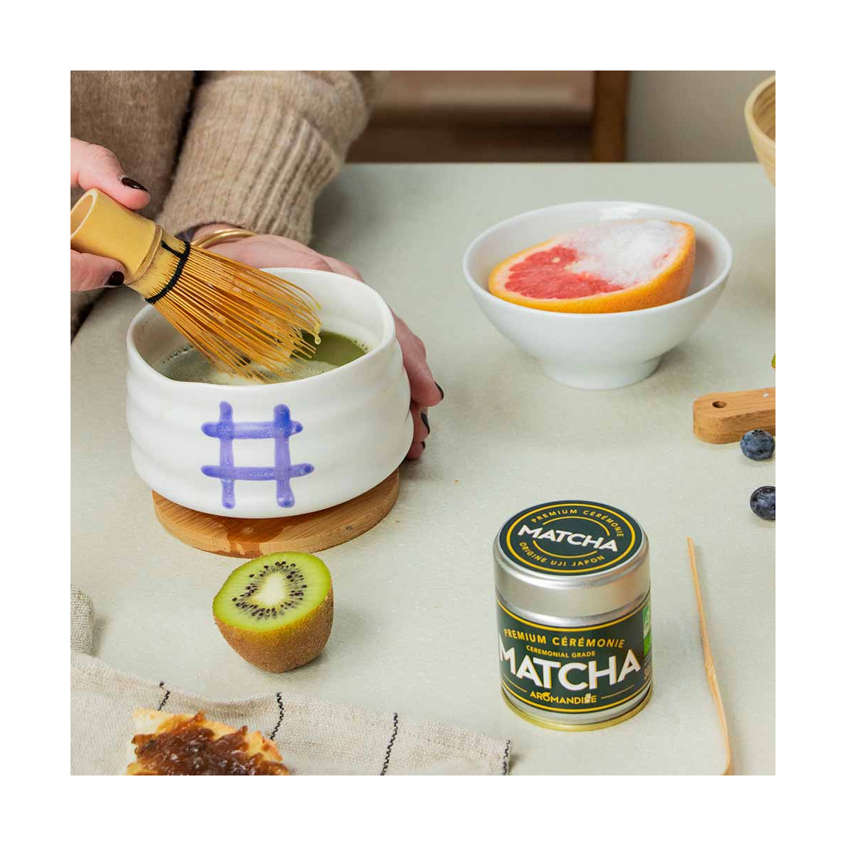 Les accessoires de la cérémonie du thé japonaise au thé Matcha - Secrets de  Thés - Le blog du thé par les Thés de la Pagode