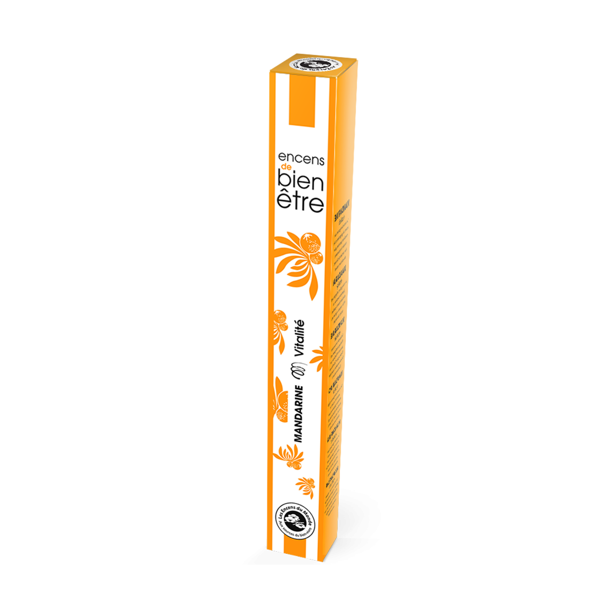 Encens Aromambiance - Mandarine - Les Encens du Monde - Aromandise - packaging av