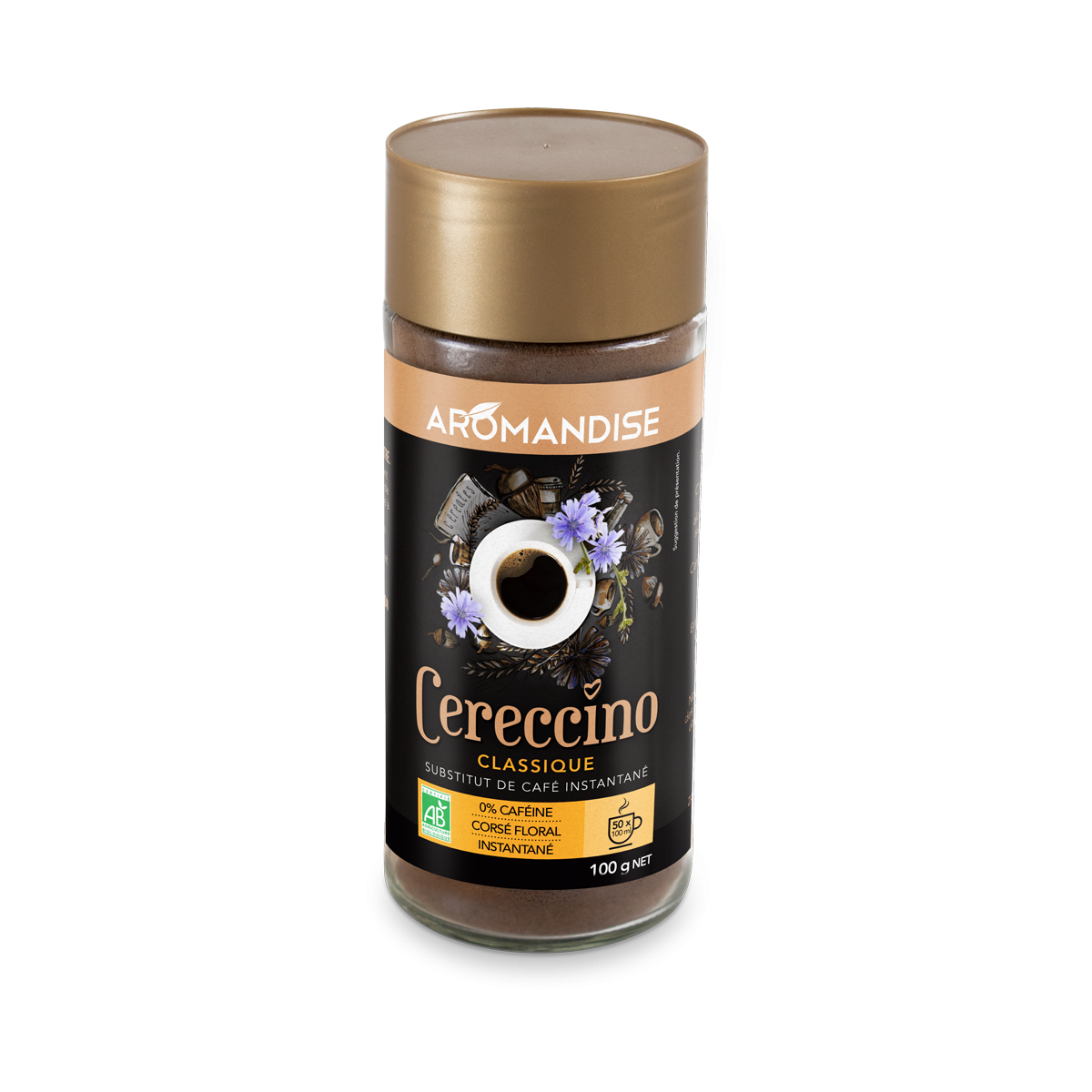 Cereccino Classique - Substitut de café - face - AROMANDISE