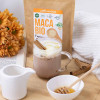 Farine de Maca - farine de superaliment - ambiance - latté - aromandise