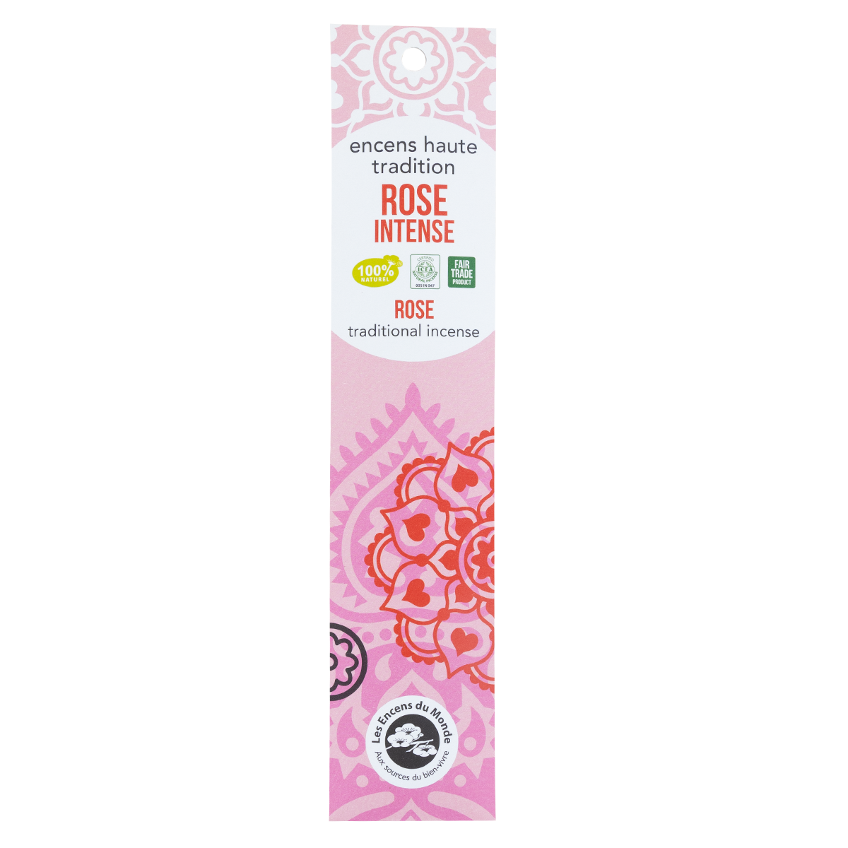 Encens Indien Haute Tradition - Rose - Les Encens du monde - Aromandise - Packaging