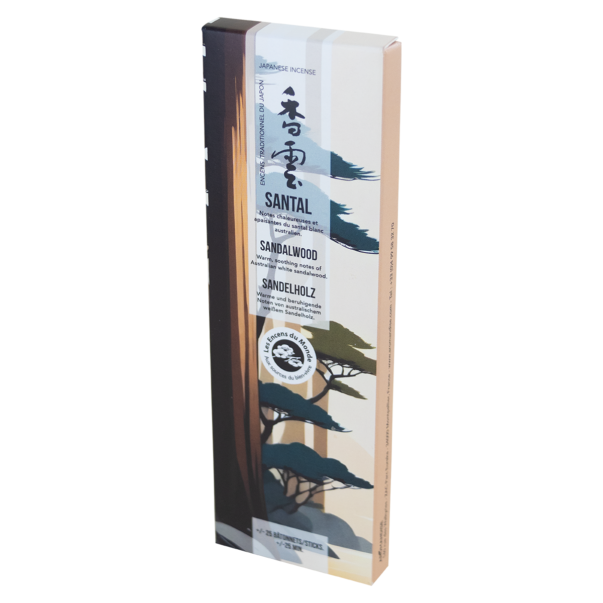 Encens japonais Santal face